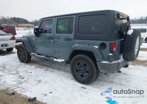 2014 Jeep Wrangler Unlimited Sport z USA, uszkodzony, nr VIN 1C4BJWDG9EL135578